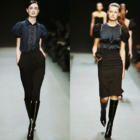 PRADA Spazzolato Knee High Stiletto Boots Size 8.5 - Picture 11 of 11